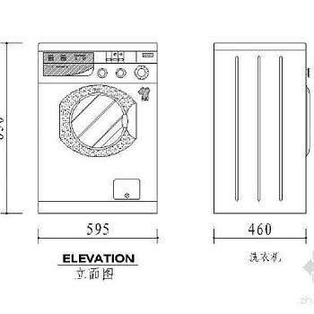 常用家电图块及尺寸图