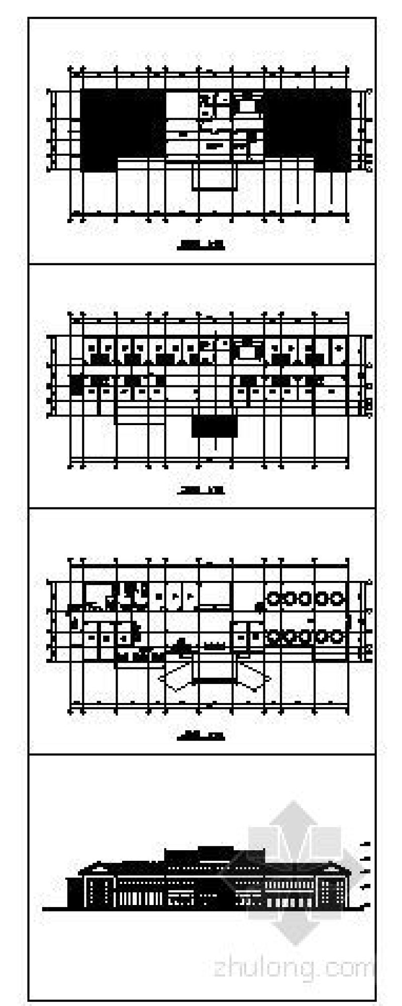 现代徽派宾馆建筑方案图