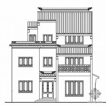 [苏州徽派]某二层別墅古建设计施工图