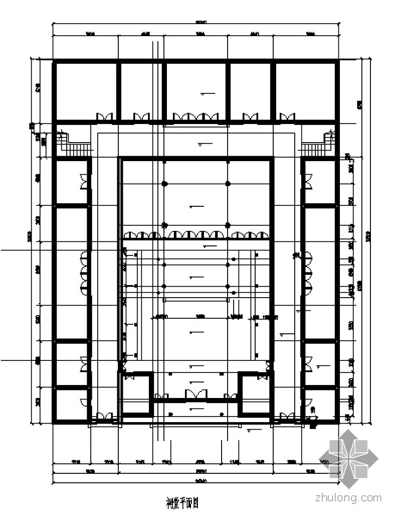 [西田]某祠堂建筑方案图