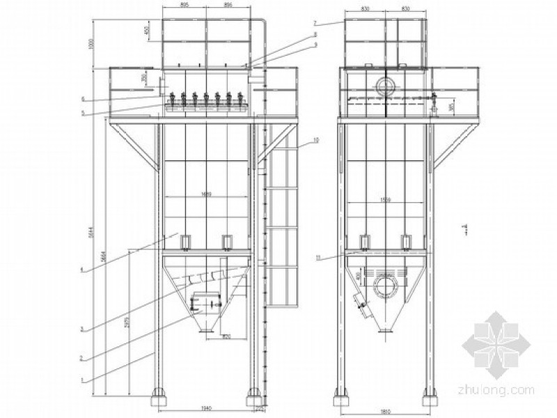 袋滤除尘器全套<a href=https://www.yitu.cn/su/7937.html target=_blank class=infotextkey>图纸</a>