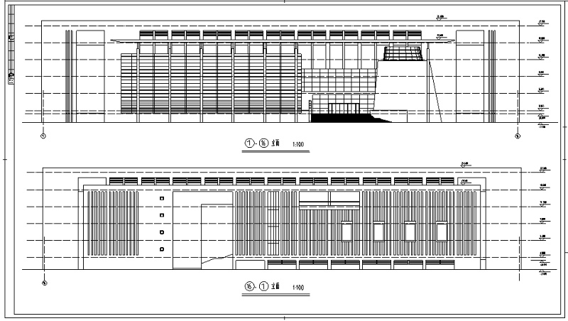 长126米宽47.7米五层<a href=https://www.yitu.cn/sketchup/xuexiao/index.html target=_blank class=infotextkey>学校</a>图书馆<a href=https://www.yitu.cn/su/7590.html target=_blank class=infotextkey>设计</a>图（带外观效果)