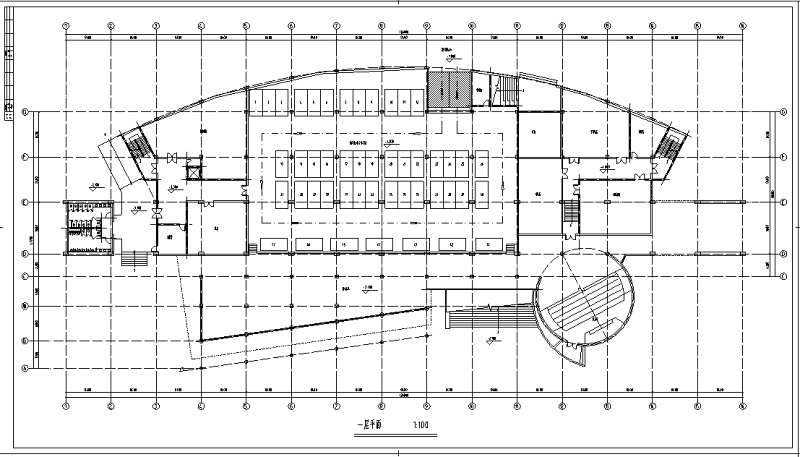 长126米宽47.7米五层<a href=https://www.yitu.cn/sketchup/xuexiao/index.html target=_blank class=infotextkey>学校</a>图书馆<a href=https://www.yitu.cn/su/7590.html target=_blank class=infotextkey>设计</a>图（带外观效果)