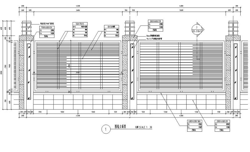 特色围墙<a href=https://www.yitu.cn/su/7590.html target=_blank class=infotextkey>设计</a>详图（砖砌结构+<a href=https://www.yitu.cn/su/7388.html target=_blank class=infotextkey>铁</a>艺）