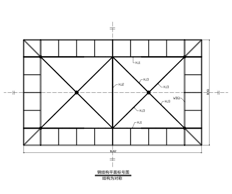 加油站膜结构施工图（CAD、13张）