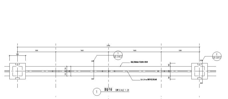 围墙<a href=https://www.yitu.cn/su/7590.html target=_blank class=infotextkey>设计</a>详图（混凝土+<a href=https://www.yitu.cn/su/7388.html target=_blank class=infotextkey>铁</a>艺）——泛亚景观