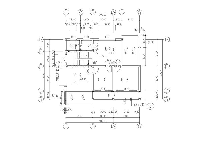 [湖南]湘西<a href=https://www.yitu.cn/su/8021.html target=_blank class=infotextkey>马</a><a href=https://www.yitu.cn/su/8140.html target=_blank class=infotextkey>头</a>墙三层吊脚住宅<a href=https://www.yitu.cn/su/8159.html target=_blank class=infotextkey>楼</a>建筑施工图