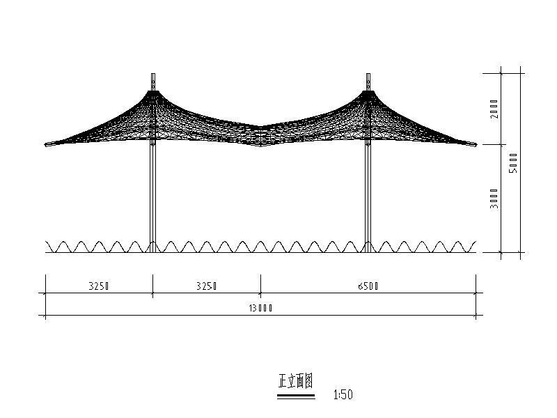 膜结构<a href=https://www.yitu.cn/sketchup/zixingche/index.html target=_blank class=infotextkey><a href=https://www.yitu.cn/su/7090.html target=_blank class=infotextkey>自行车</a></a>棚结构施工图（<a href=https://www.yitu.cn/su/7937.html target=_blank class=infotextkey>图纸</a>齐全）