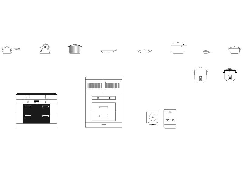 家电<a href=https://www.yitu.cn/sketchup/chufang/index.html target=_blank class=infotextkey><a href=https://www.yitu.cn/su/8620.html target=_blank class=infotextkey>厨房</a></a>用品图块（<a href=https://www.yitu.cn/sketchup/chufang/index.html target=_blank class=infotextkey><a href=https://www.yitu.cn/su/8620.html target=_blank class=infotextkey>厨房</a></a>，专业<a href=https://www.yitu.cn/su/7708.html target=_blank class=infotextkey>橱柜</a>，电器）