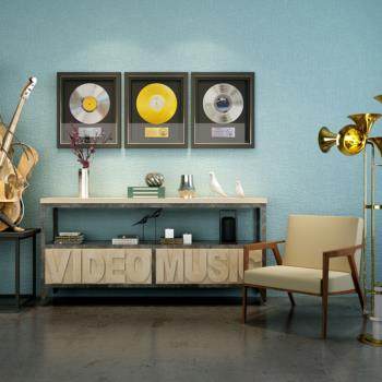 音乐主题家具饰品组合3D模型