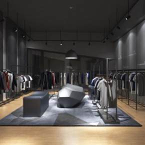 LOFT、简约服装展厅3D模型