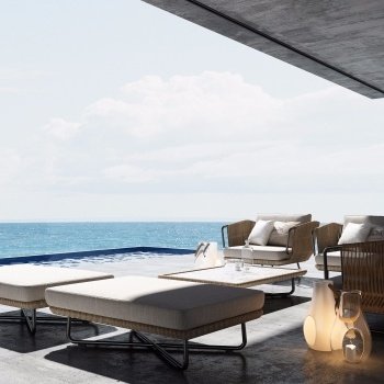 现代无敌海景阳台沙发组合3D模型