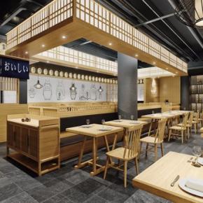 日式料理店3D模型