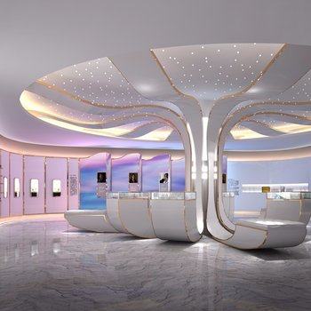 现代珠宝展厅3D模型