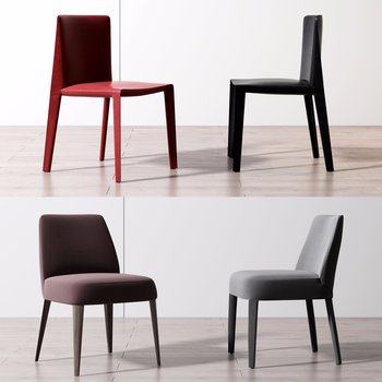 意大利 B&B ITALIA 现代餐椅3D模型