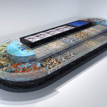 现代海鲜池3D模型