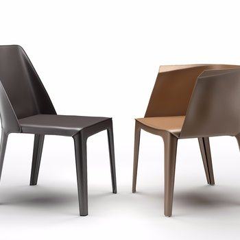 意大利 Flexform 现代单椅组合3D模型