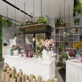 北欧花店3D模型