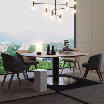 意大利 米洛提 Minotti 现代餐桌椅3D模型