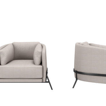意大利 Arflex 现代休闲椅3D模型