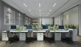 现代办公室办公空间3D模型