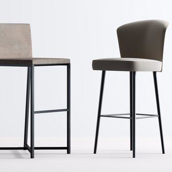 意大利 米洛提 Minotti 现代吧椅3D模型
