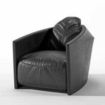 北欧表情 Norhor 现代单人沙发3D模型