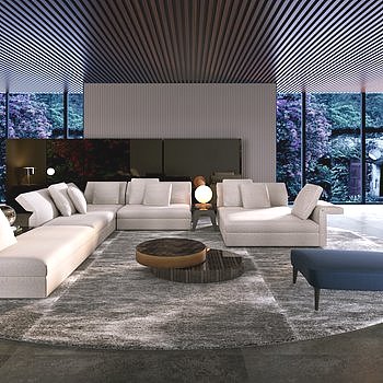 Minotti 现代客厅3D模型