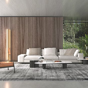 Minotti 现代客厅3D模型