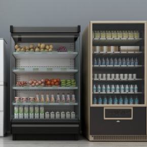 现代冰箱冰柜自动售卖机3D模型