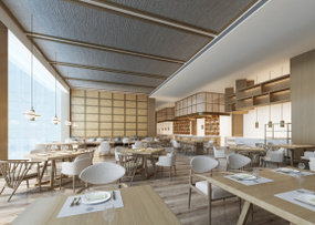 日式料理主题餐厅3D模型