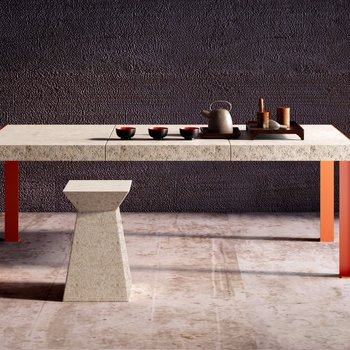 意大利 Marmo 现代茶桌凳子3D模型