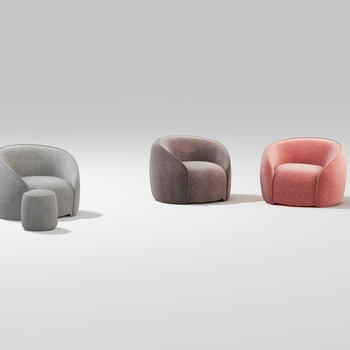 意大利 ALIVAR 现代单人沙发3D模型
