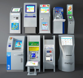 现代自助机ATM取款机3d模型