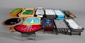 现代游戏机桌组合3d模型