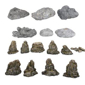 假山石头3D模型