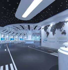 现代航空孵化器展厅3D模型