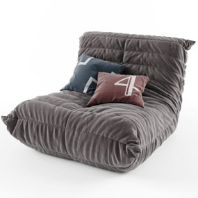 现代休闲懒人沙发3d模型