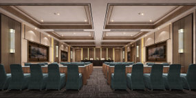 现代酒店多功能会议室报告厅3D模型