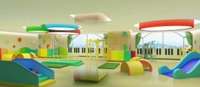现代儿童活动室3D模型