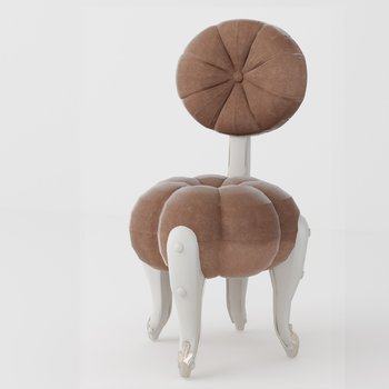 诺丁山 法式南瓜靠背椅3D模型