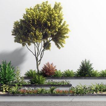 室外植物景观小品3D模型