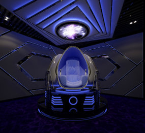 现代私人影厅 VR体验厅3D模型