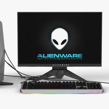 Alienware戴尔电脑台式组合3D模型