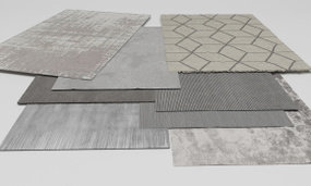 现代地毯组合3D模型