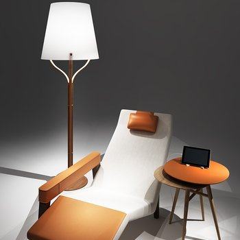 现代躺椅3D模型