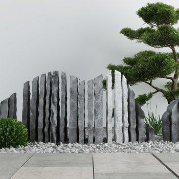 中式园林景观3D模型