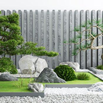 中式庭院景观禅意小品3D模型
