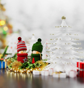欧式圣诞树玩偶装饰摆件3D模型