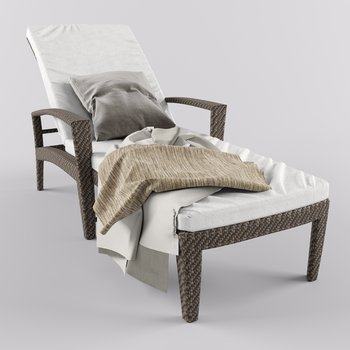现代躺椅3D模型